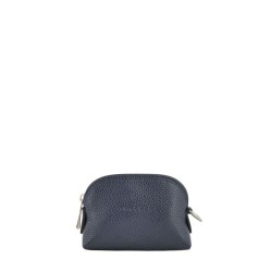 Porte-monnaie zippé Le Foulonné cuir LONGCHAMP Navy