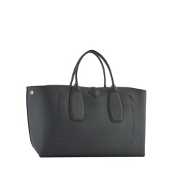 Sac porté main L Roseau cuir LONGCHAMP Noir