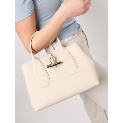 Sac porté main M Roseau cuir LONGCHAMP Papier