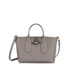Sac porté main M Roseau cuir LONGCHAMP Tourterelle