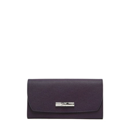 Portefeuille à rabat Roseau cuir LONGCHAMP Myrtille