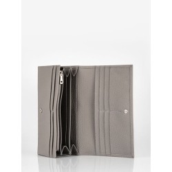 Portefeuille à rabat Roseau cuir LONGCHAMP Tourterelle