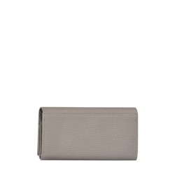 Portefeuille à rabat Roseau cuir LONGCHAMP Tourterelle