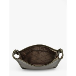 Sac porté travers zippé L Le Foulonné cuir LONGCHAMP Kaki