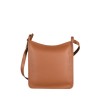 Sac porté travers zippé L Le Foulonné cuir LONGCHAMP Caramel