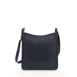 Sac porté travers zippé L Le Foulonné cuir LONGCHAMP Navy