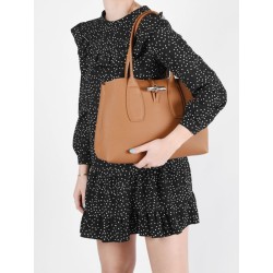 Sac porté épaule Roseau cuir LONGCHAMP Naturel