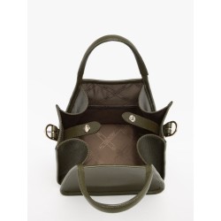 Sac porté main Le foulonné cuir LONGCHAMP Kaki