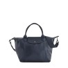 Sac à main S Le pliage cuir LONGCHAMP Navy