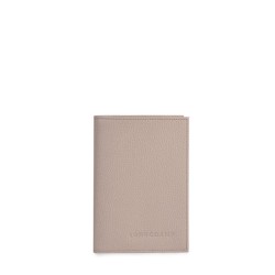 Etui passport Le Foulonné cuir LONGCHAMP Tourterelle