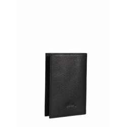 Etui passport Le Foulonné cuir LONGCHAMP Noir