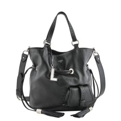 Sac seau M Premier flirt cuir LANCEL Cappuccino doré