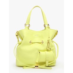 Sac seau M Premier flirt cuir LANCEL Citron vert