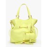 Sac seau M Premier flirt cuir LANCEL Citron vert