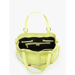 Sac seau M Premier flirt cuir LANCEL Citron vert