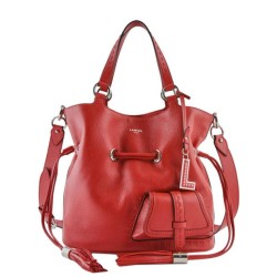 Sac seau M Premier flirt cuir LANCEL Rouge lancel