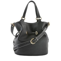 Sac seau M Premier Flirt Python cuir LANCEL Noir roccia