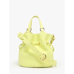Sac seau S Premier Flirt cuir LANCEL Citron vert