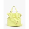 Sac seau S Premier Flirt cuir LANCEL Citron vert