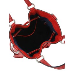 Sac seau S Premier Flirt cuir LANCEL Rouge lancel