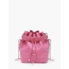 Sac seau S Ninon cuir LANCEL Cerise citrouille