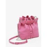 Sac seau S Ninon cuir LANCEL Cerise citrouille