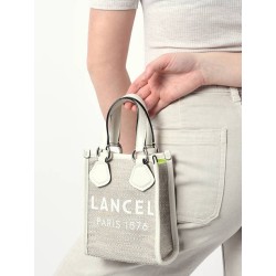 Mini-cabas vertical Cabas d'été LANCEL Naturel blanc