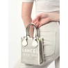 Mini-cabas vertical Cabas d'été LANCEL Naturel blanc