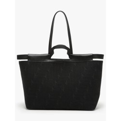 Sac cabas Camille Jacquard et cuir LANCEL Noir