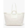 Sac cabas Camille Jacquard et cuir LANCEL Neige