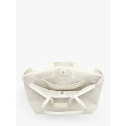 Sac cabas Camille Jacquard et cuir LANCEL Neige