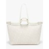 Sac cabas Camille Jacquard et cuir LANCEL Neige