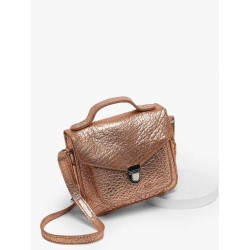 Sac bandoulière Mademoiselle George XS cuir PAUL MARIUS Or rose