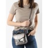 Sac bandoulière Mademoiselle George XS cuir PAUL MARIUS Acier