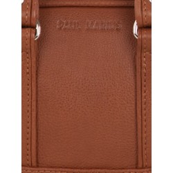 Sac A Main Porté éPaule Cuir Argenté Femme Lemini Bowling Naturel