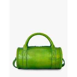 Sac Bowling Cuir Vert Femme Charlie Absinthe