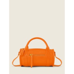 Mini Sac à Main Cuir Orange Femme Charlie Sorbet Mangue