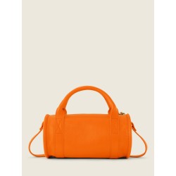 Mini Sac à Main Cuir Orange Femme Charlie Sorbet Mangue