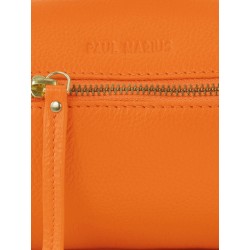 Mini Sac à Main Cuir Orange Femme Charlie Sorbet Mangue