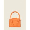 Mini Sac à Main Cuir Orange Femme Colette Xs Pastel Abricot