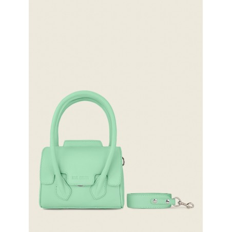 Mini Sac à Main Cuir Vert Femme Colette Xs Pastel Menthe