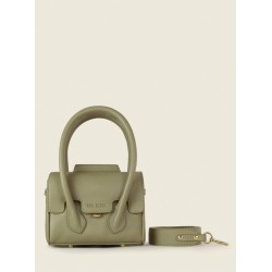 Mini Sac à Main Cuir Vert Femme Colette Xs Art DéCo Amande
