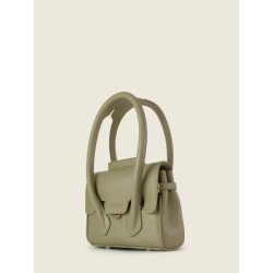 Mini Sac à Main Cuir Vert Femme Colette Xs Art DéCo Amande