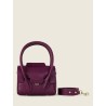 Mini Sac à Main Cuir Violet Femme Colette Xs Art DéCo Zinzolin