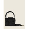 Mini Sac à Main Cuir Noir Femme Colette Xs Art DéCo Noir