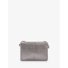 Mini Sac BandoulièRe Cuir Argenté Femme Lemini Indispensable Acier