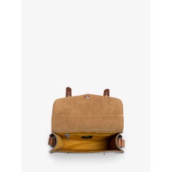 Mini Sac BandoulièRe Cuir Argenté Femme Lemini Indispensable Acier