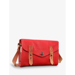 Sac BandoulièRe Cuir Femme Rouge Lemini Indispensable Rouge Carmin