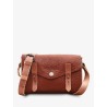 Sac BandoulièRe Cuir Femme Marron Lemini Indispensable Naturel