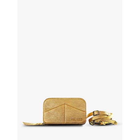 Sac Ceinture Cuir Femme Doré Paula Doré